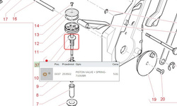 sprężynka tłok zaparzacza  - 253502